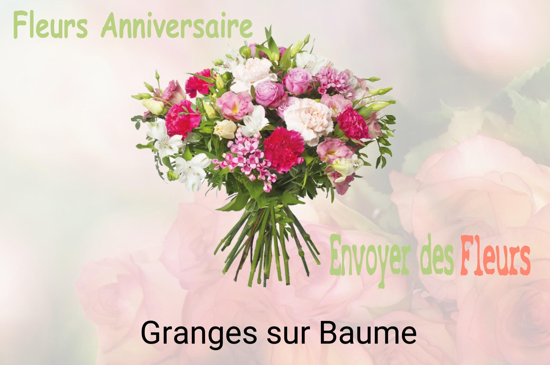 Bouquet de fleurs d’anniversaire livré à Granges-sur-Baume