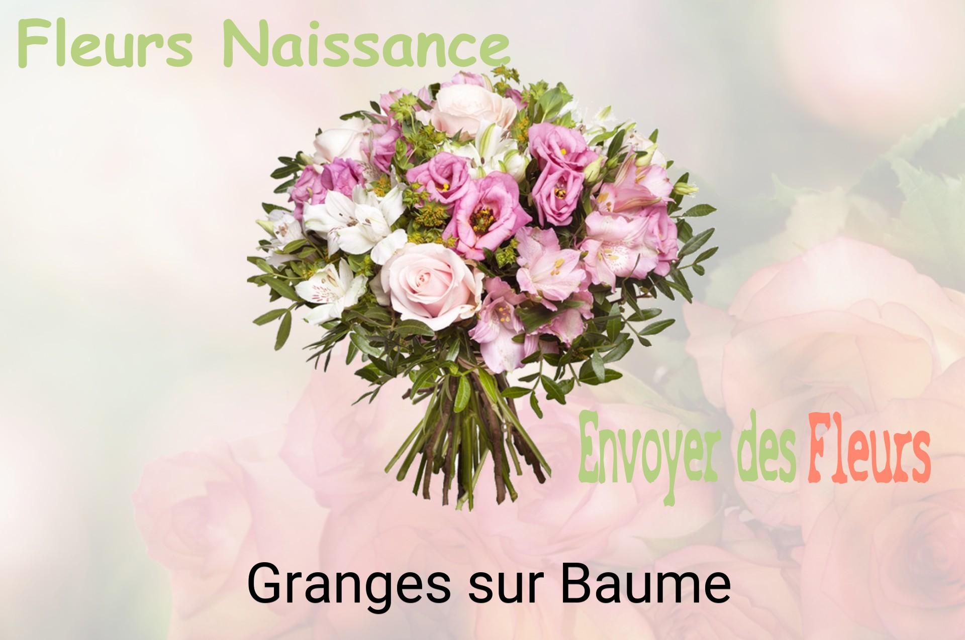 Bouquet de fleurs de naissance livré à Granges-sur-Baume